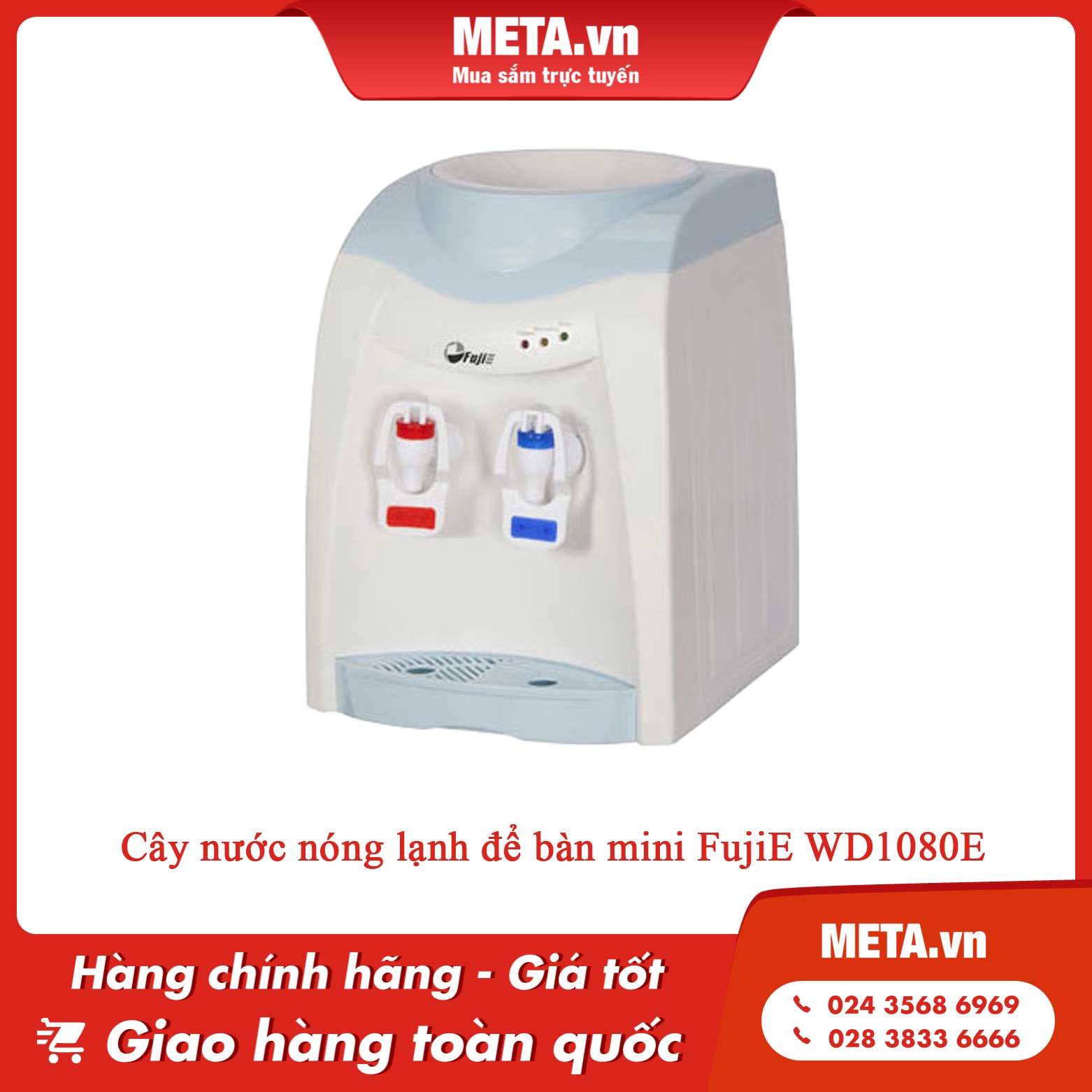 Cây nước nóng lạnh để bàn mini FujiE WD1080E