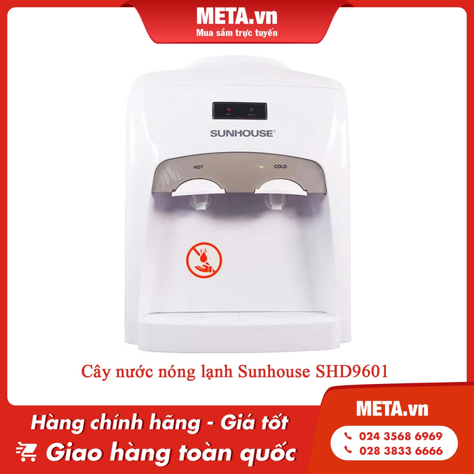 Cây nước nóng lạnh để bàn Sunhouse SHD9601