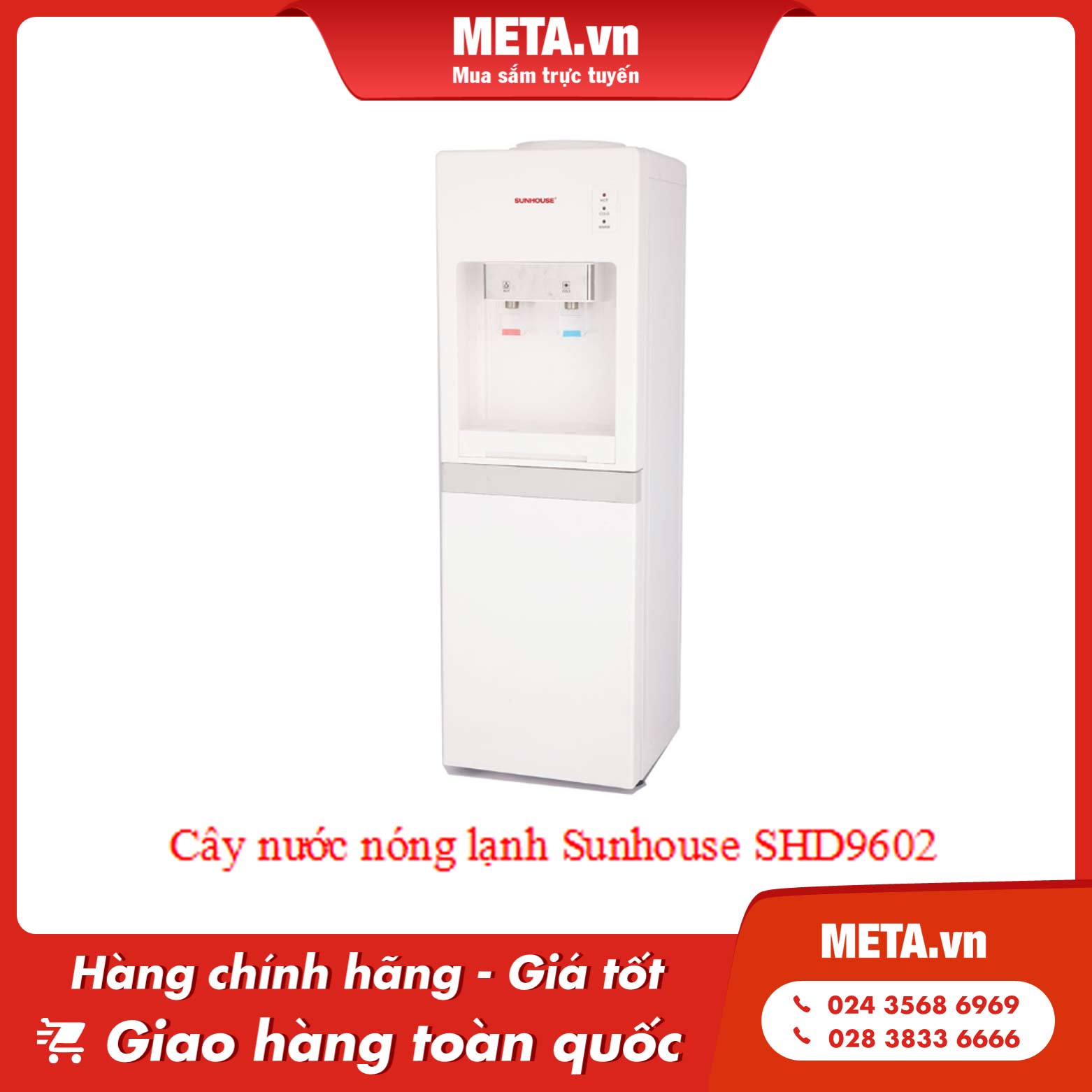 Cây nước nóng lạnh Sunhouse SHD9602