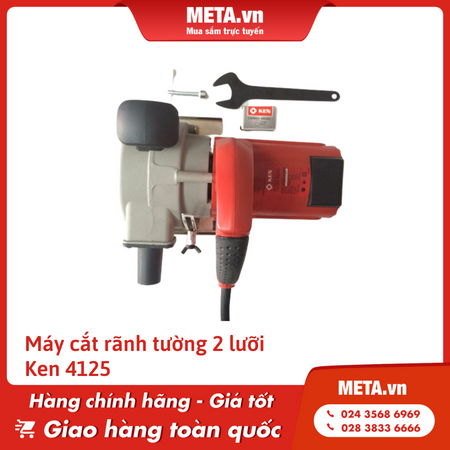 Máy cắt rãnh tường 2 lưỡi Ken 4125