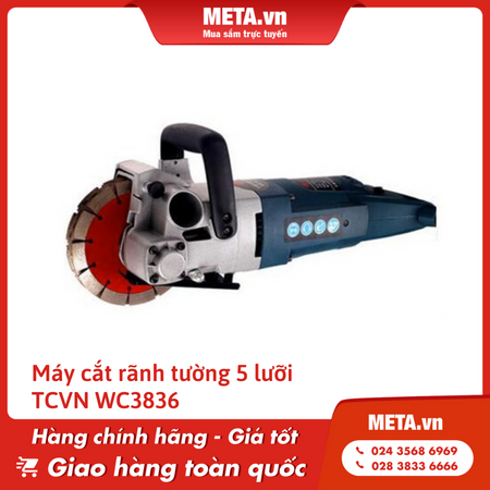 Máy cắt rãnh tường 5 lưỡi TCVN WC3836