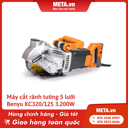 Máy cắt rãnh tường 5 lưỡi Benyu KC320/125 3.200W