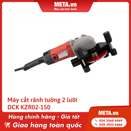 Máy cắt rãnh tường 2 lưỡi DCK KZR02-150