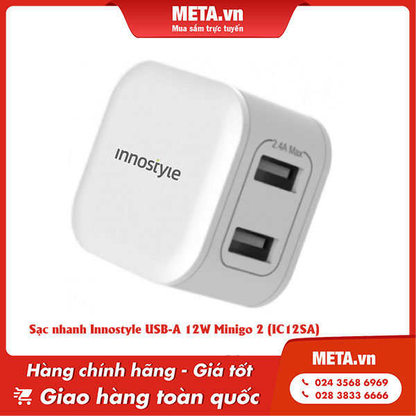 Sạc nhanh Innostyle USB-A 12W Minigo 2 (IC12SA)