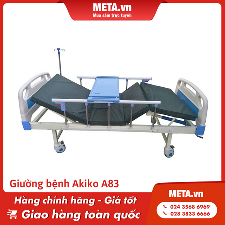 Giường bệnh nhân 2 tay quay Akiko A83