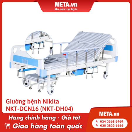 Giường chăm sóc bệnh nhân dùng trong ngành Y Nikita NKT-DCN16 (NKT-DH04)