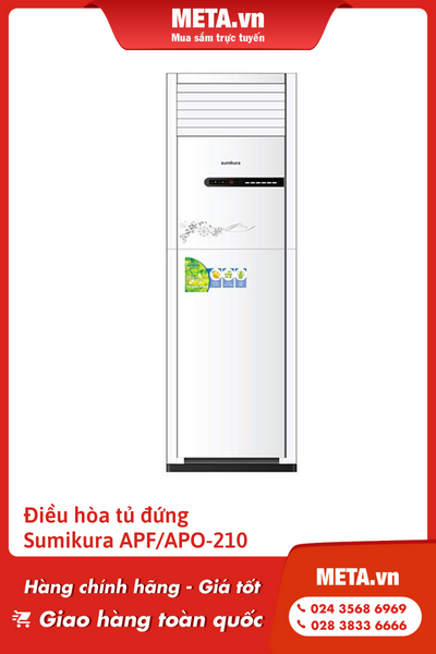 Điều hòa tủ đứng 1 chiều 21000 BTU Sumikura APF/APO-210