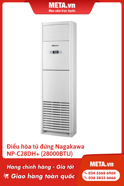 Điều hòa tủ đứng 1 chiều Nagakawa NP-C28DH+ (28000BTU)