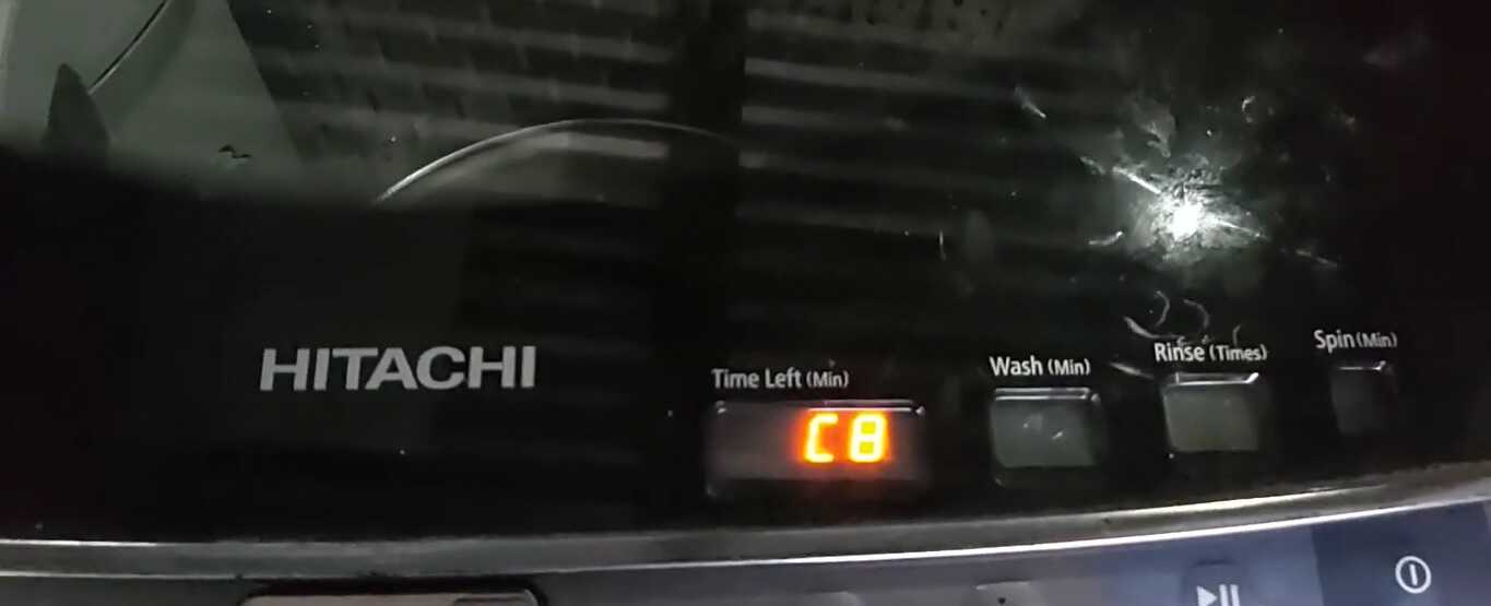 Máy giặt Hitachi lỗi C08