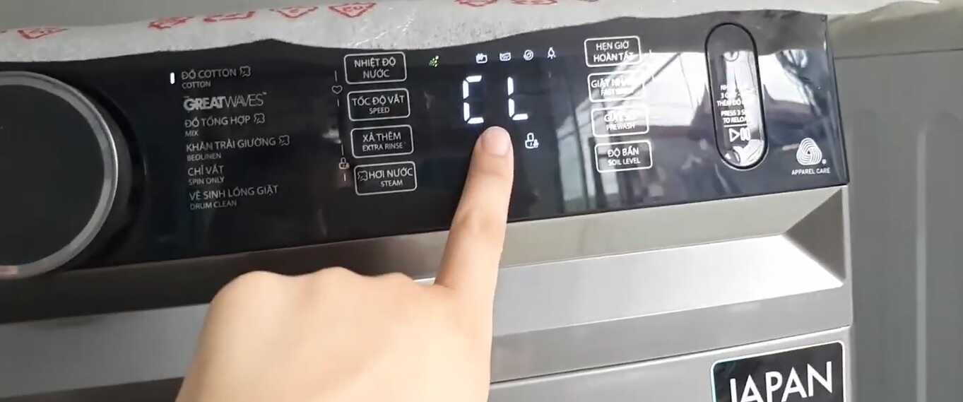 Máy giặt Toshiba lỗi CL