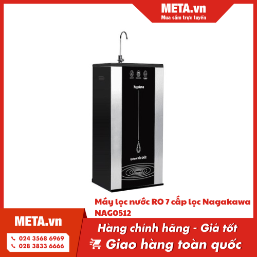 Máy lọc nước RO 7 cấp lọc Nagakawa NAG0512