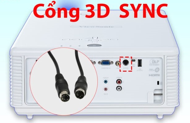 Cổng kết nối máy chiếu 3D-Sync/3D Vesa