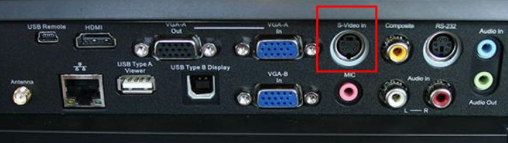 Cổng S-video của máy chiếu