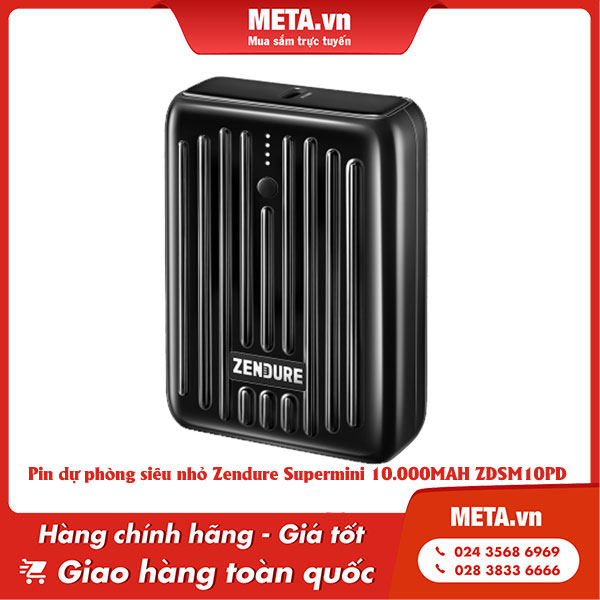 Pin dự phòng siêu nhỏ Zendure Supermini 10.000MAH ZDSM10PD