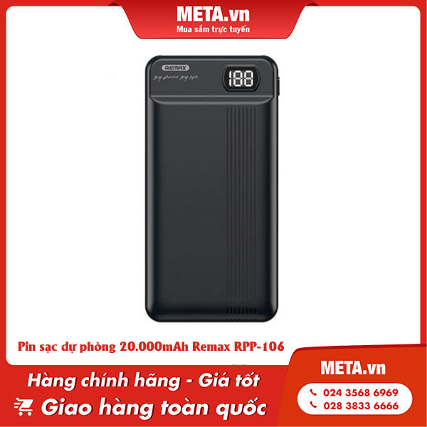 Pin sạc dự phòng 20.000mAh Remax RPP-106