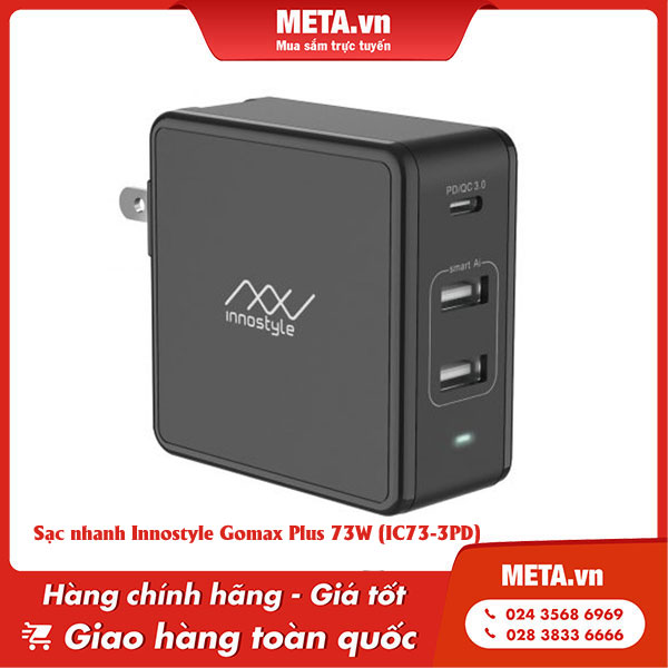 Sạc nhanh Innostyle Gomax Plus 73W (IC73-3PD)