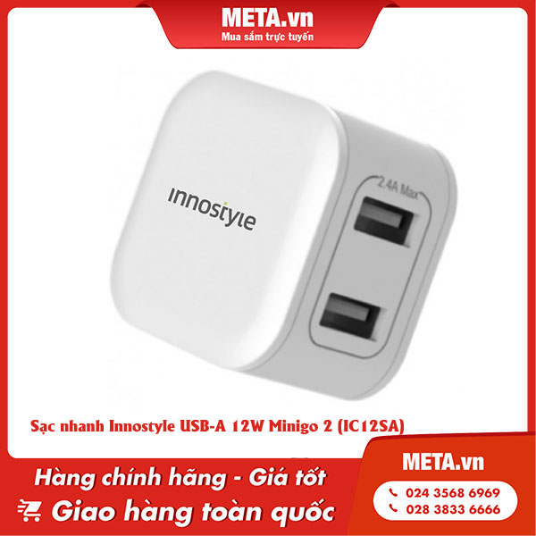 Sạc nhanh Innostyle USB-A 12W Minigo 2 (IC12SA)
