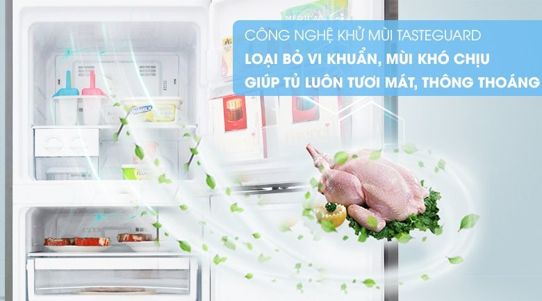 Công nghệ khử mùi và diệt khuẩn Taste Guard diệt sạch vi khuẩn 