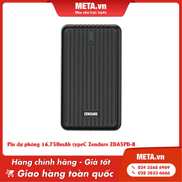 Pin dự phòng mini 16.750mAh typeC Zendure ZDA5PD-B