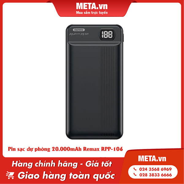 Pin sạc dự phòng mini 20.000mAh Remax RPP-106