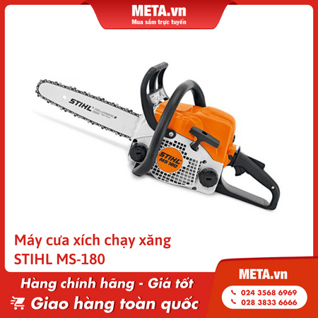 Máy cưa xích chạy xăng STIHL MS-180 (lam 18")