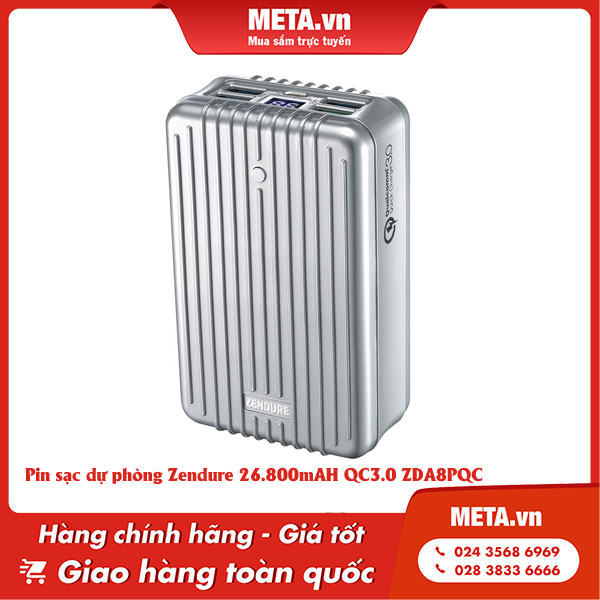 Sạc dự phòng Zendure 26.800mAH QC3.0 ZDA8PQC
