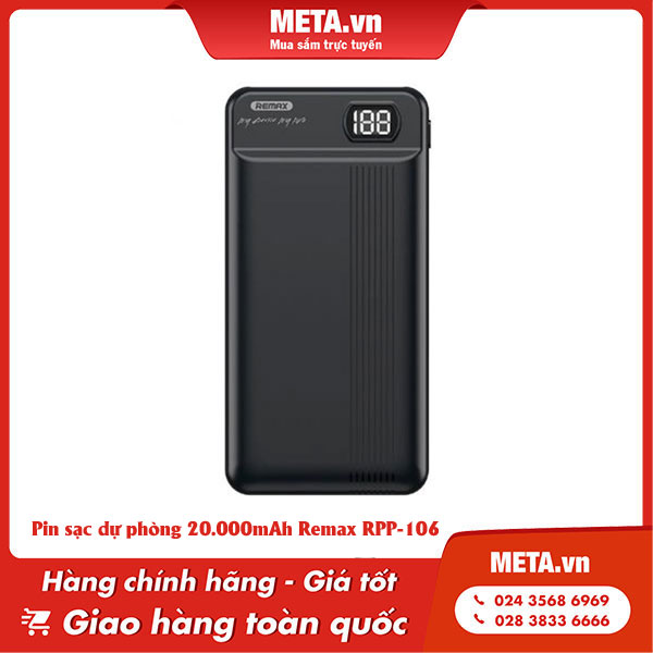 Pin sạc dự phòng 20.000mAh REMAX RPP-106