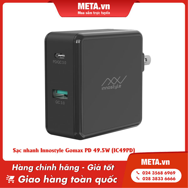 Sạc nhanh Innostyle Gomax PD 49.5W (IC49PD)