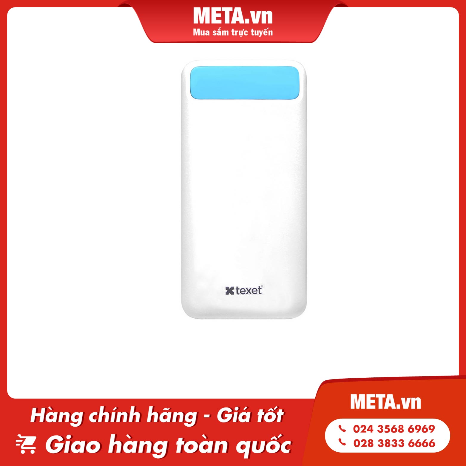 Pin sạc dự phòng Texet 8000mAh PBQBW8