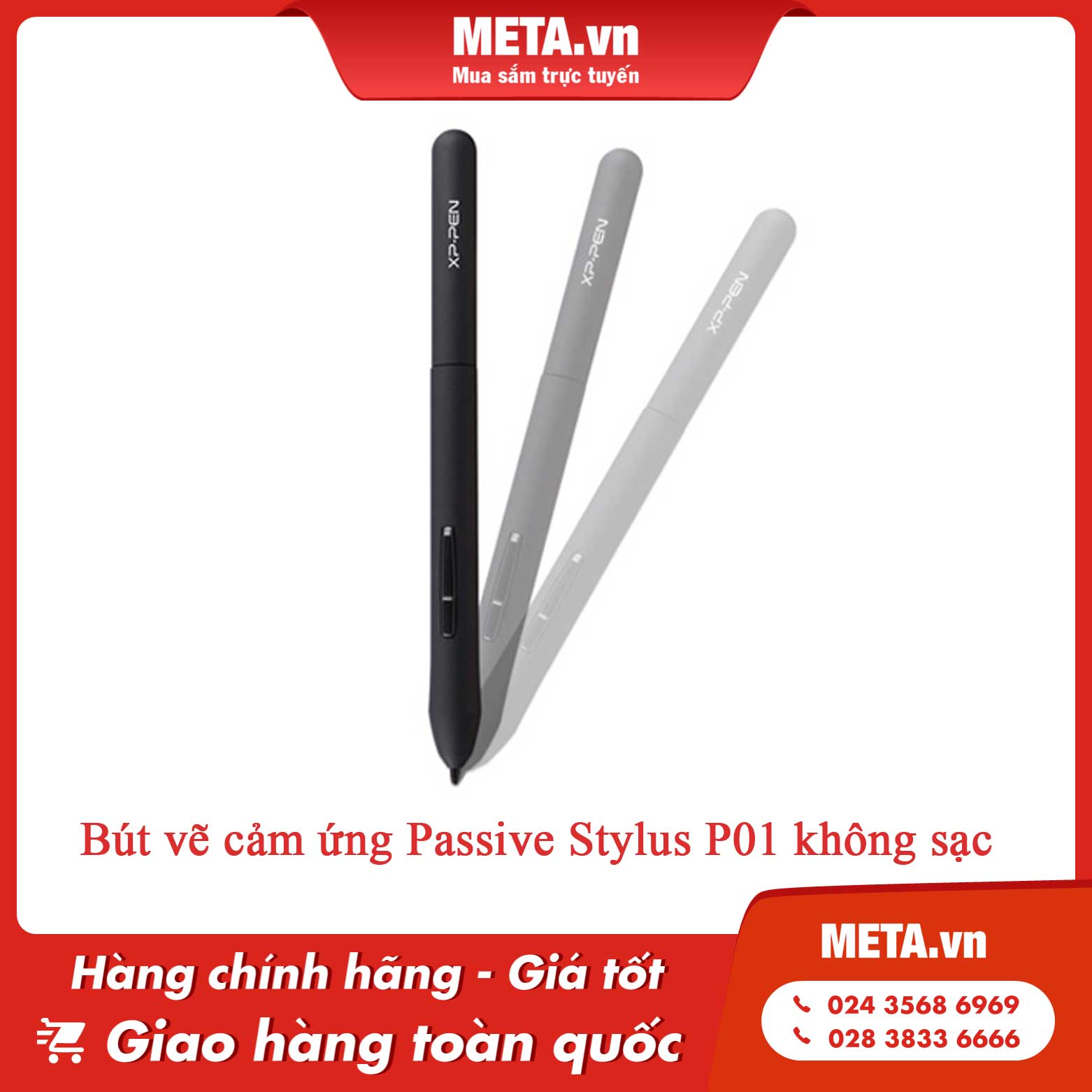 Bút vẽ cảm ứng Passive Stylus P01 không sạc