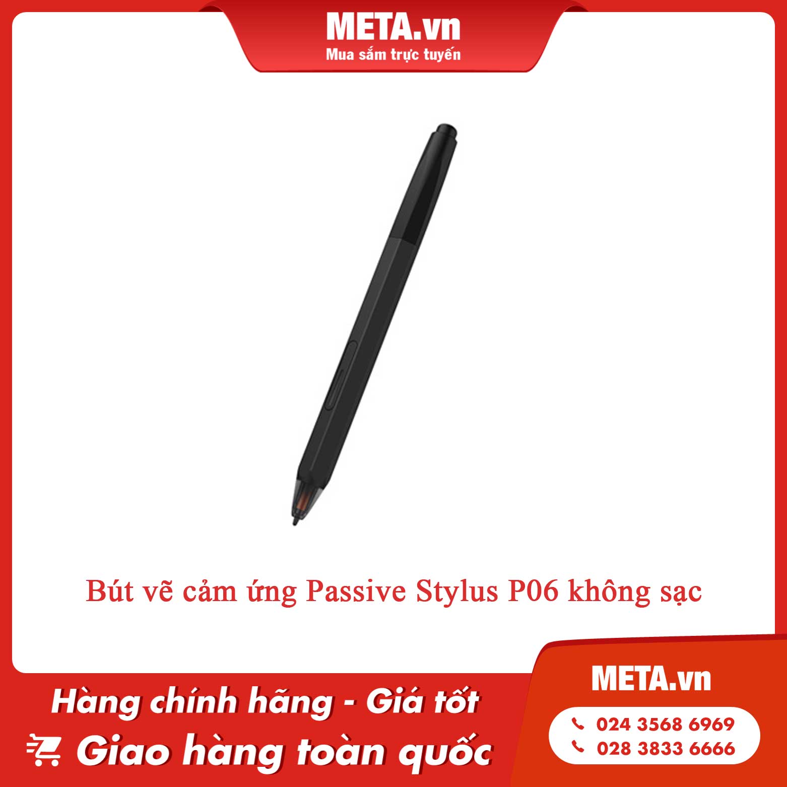 Bút vẽ cảm ứng Passive Stylus P06 không sạc