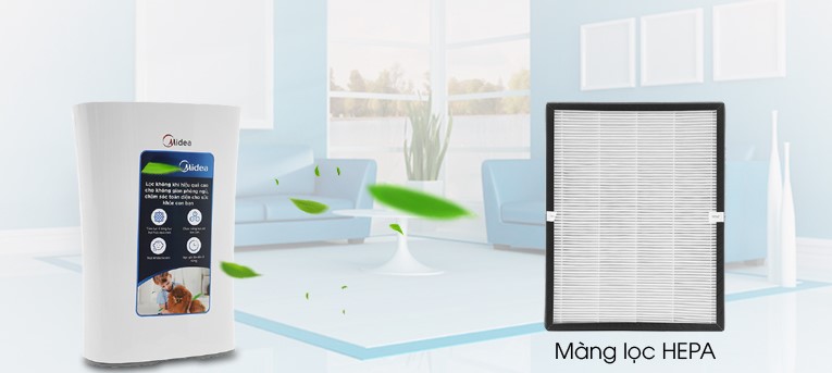 Khả năng lọc không khí của máy lọc không khí Midea