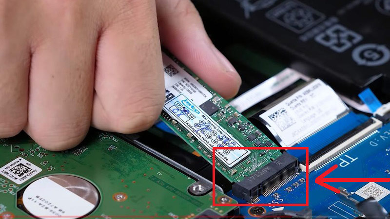 Bạn cắm SSD mới vào máy