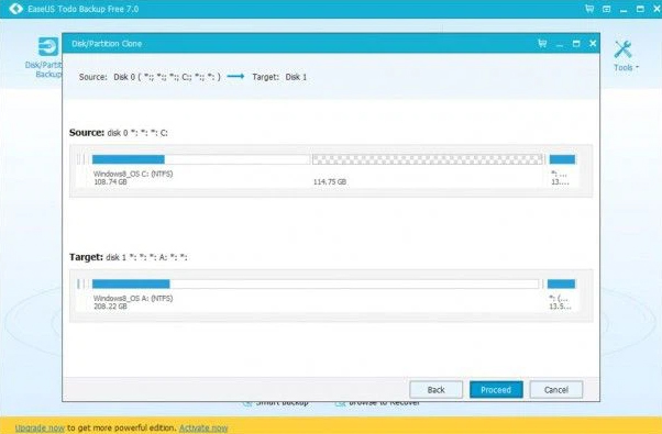 Nhấn Proceed -> Chọn Shut down computer when the operation completed để máy tính tự động tắt khi quá trình này được hoàn tất