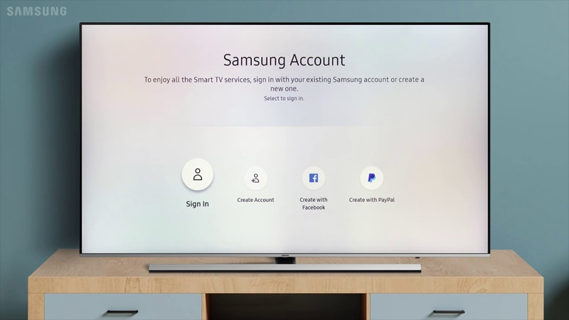 Cách tạo tài khoản Samsung TV trên tivi