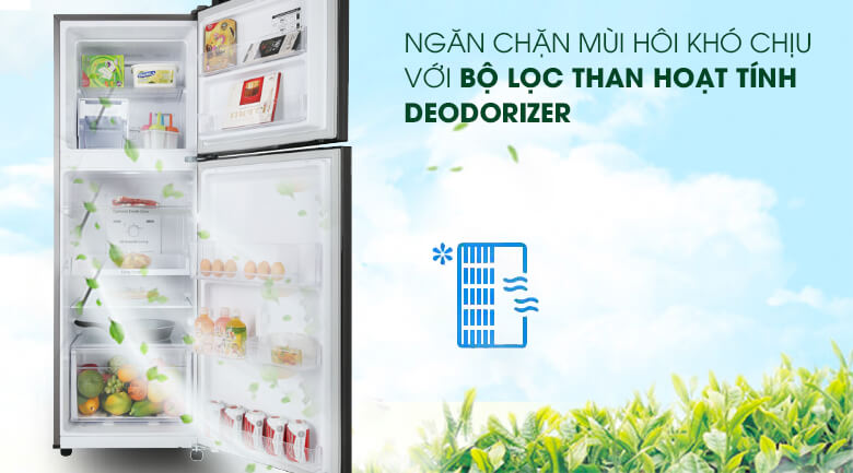 Bộ lọc than hoạt tính Deodorizer giúp khử mùi hôi bên trong tủ hiệu quả