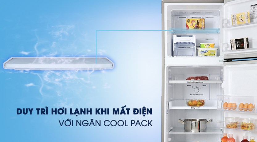 Nhờ công nghệ Mr.Coolpack - giữ lạnh khi mất điện