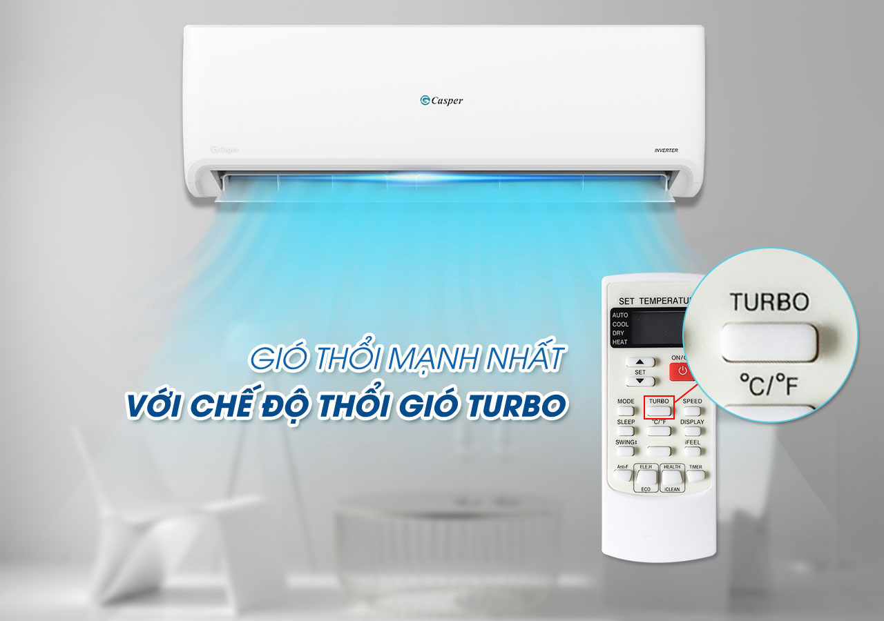 Chế độ làm mát nhanh điều hòa Casper