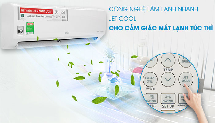 Chế độ làm lạnh nhanh điều hòa LG