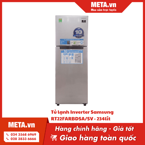 Tủ lạnh Inverter Samsung RT22FARBDSA/SV
