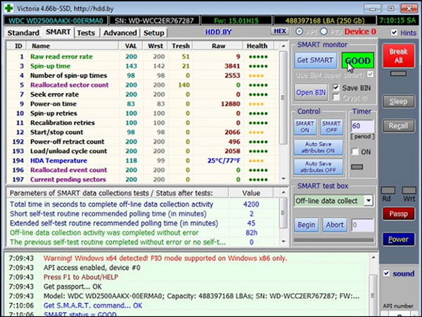 Phần mượt test ổ cứng