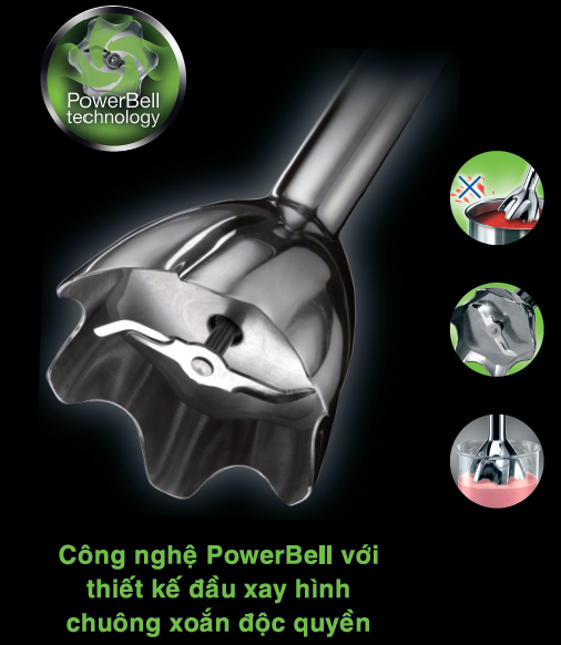 Máy xay cầm tay Braun ứng dụng công nghệ Power Bell
