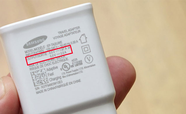 Sạc điện thoại bao nhiêu vôn?