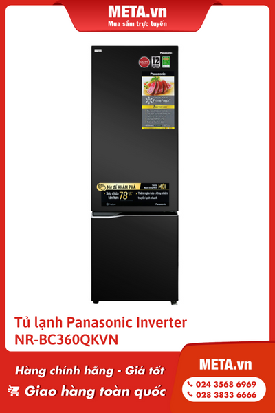 Tủ lạnh Panasonic Inverter 322 lít NR-BC360QKVN