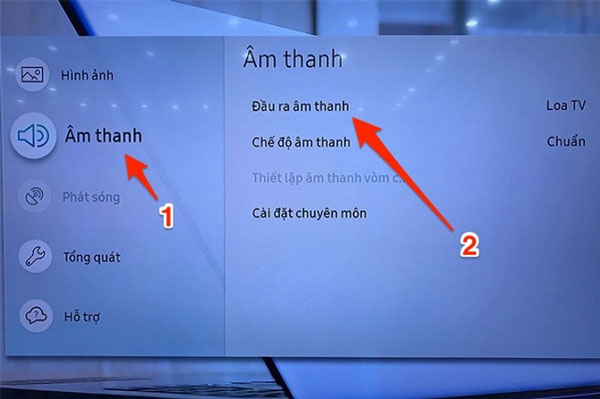 Cách kết nối tivi Samsung với loa ngoài