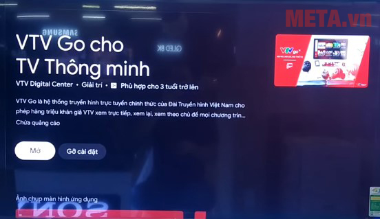 Cài đặt VTV Go cho tivi Sony