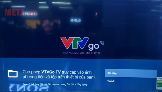 Mở ứng dụng VTV Go trên tivi Sony