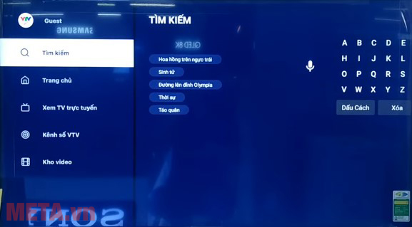 Sử dụng VTV Go trên tivi Sony