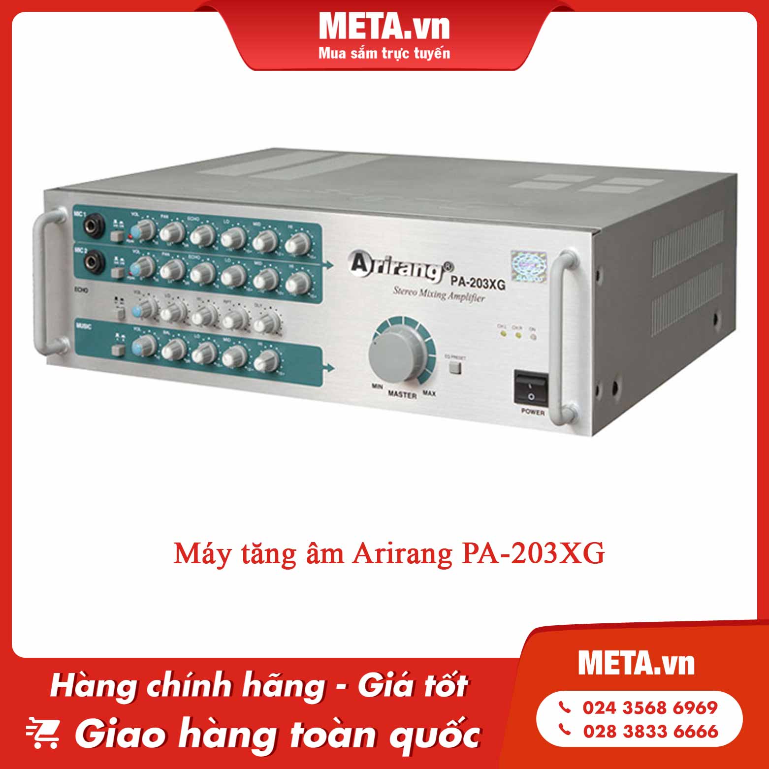 Máy tăng âm Arirang PA-203XG