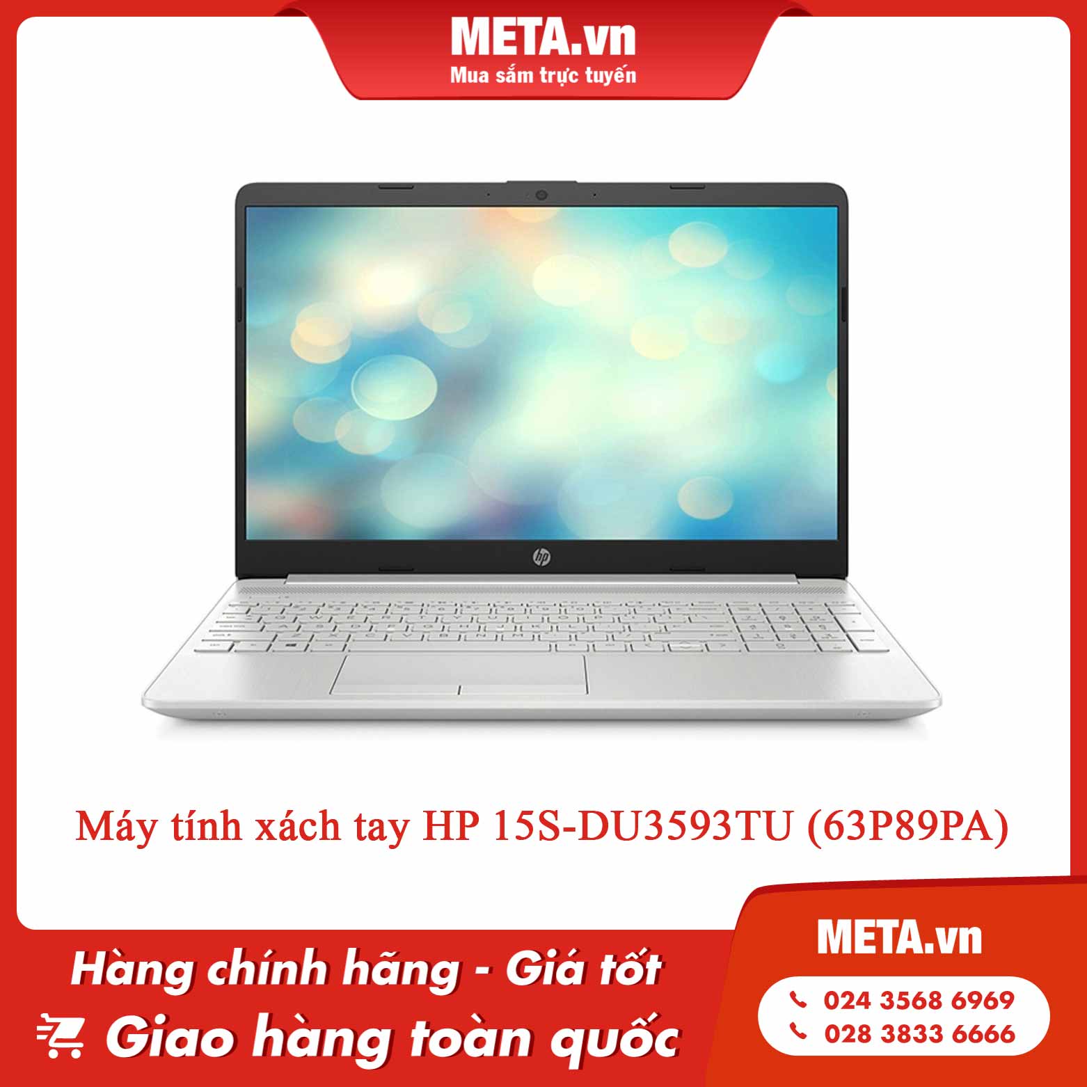 Máy tính xách tay HP 15S-DU3593TU (63P89PA)
